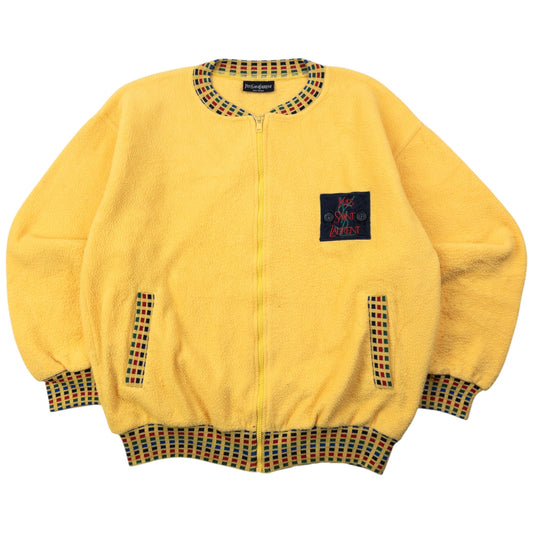 Vintage YSL Yves Saint Laurent Fleece Bomber Jacket Size XS