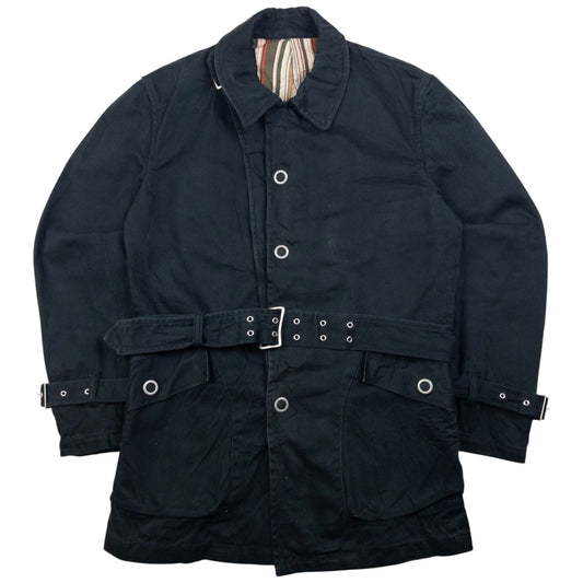 Vintage PPFM Belted Button Up Jacket Size M