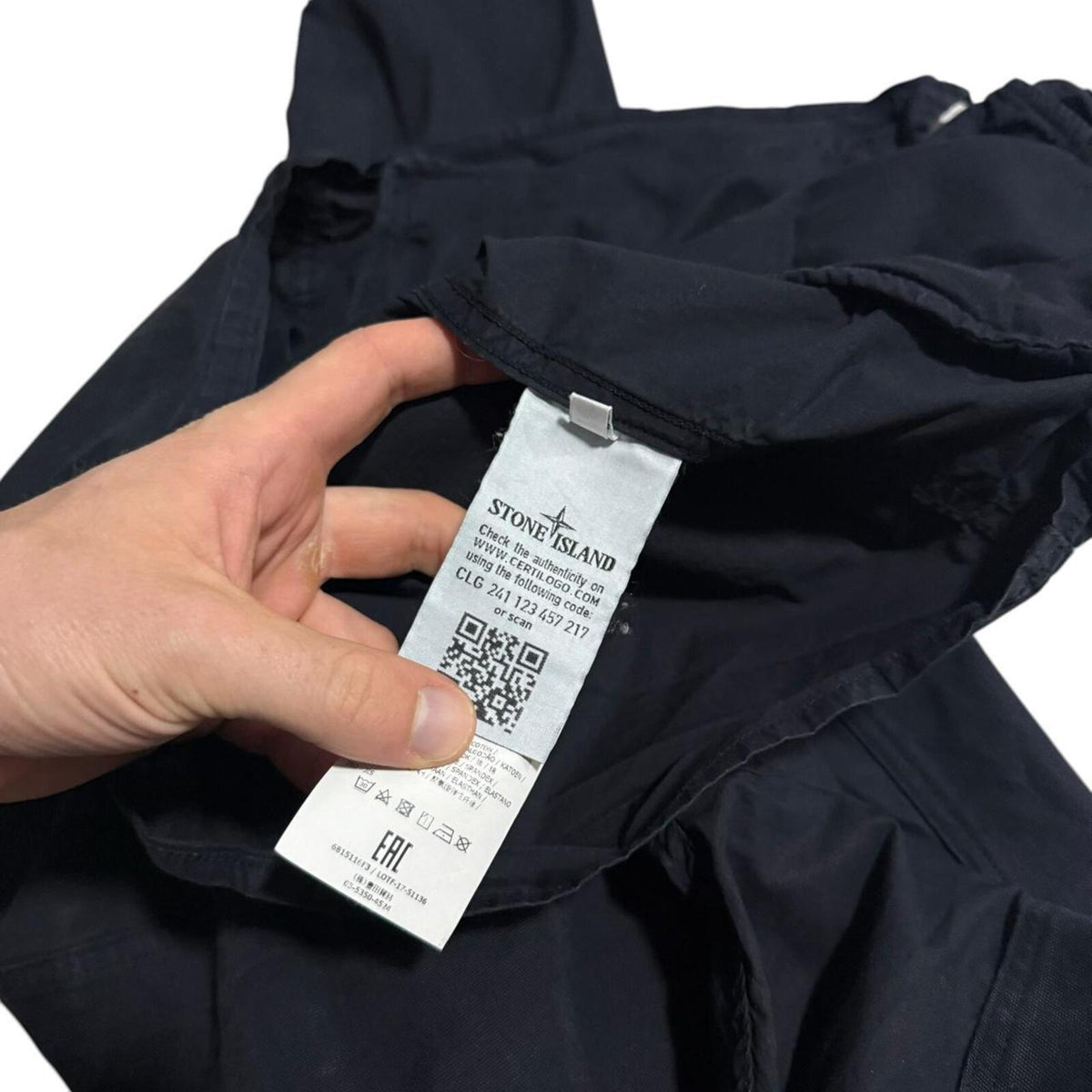 Stone Island Navy Ghost Overshirt | Medium, Navy