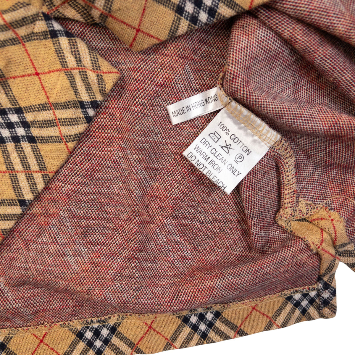 Vintage 90s Burberry Nova Check Polo Shirt Womens Size S | Small, Beige