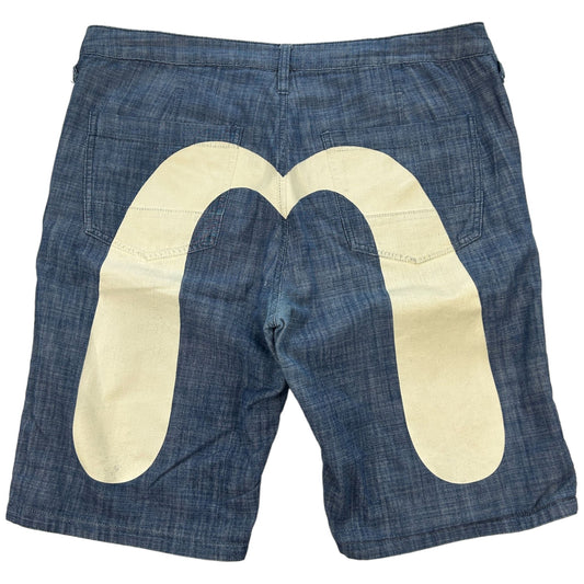 Vintage Evisu Daicock Reversible Shorts Size W38