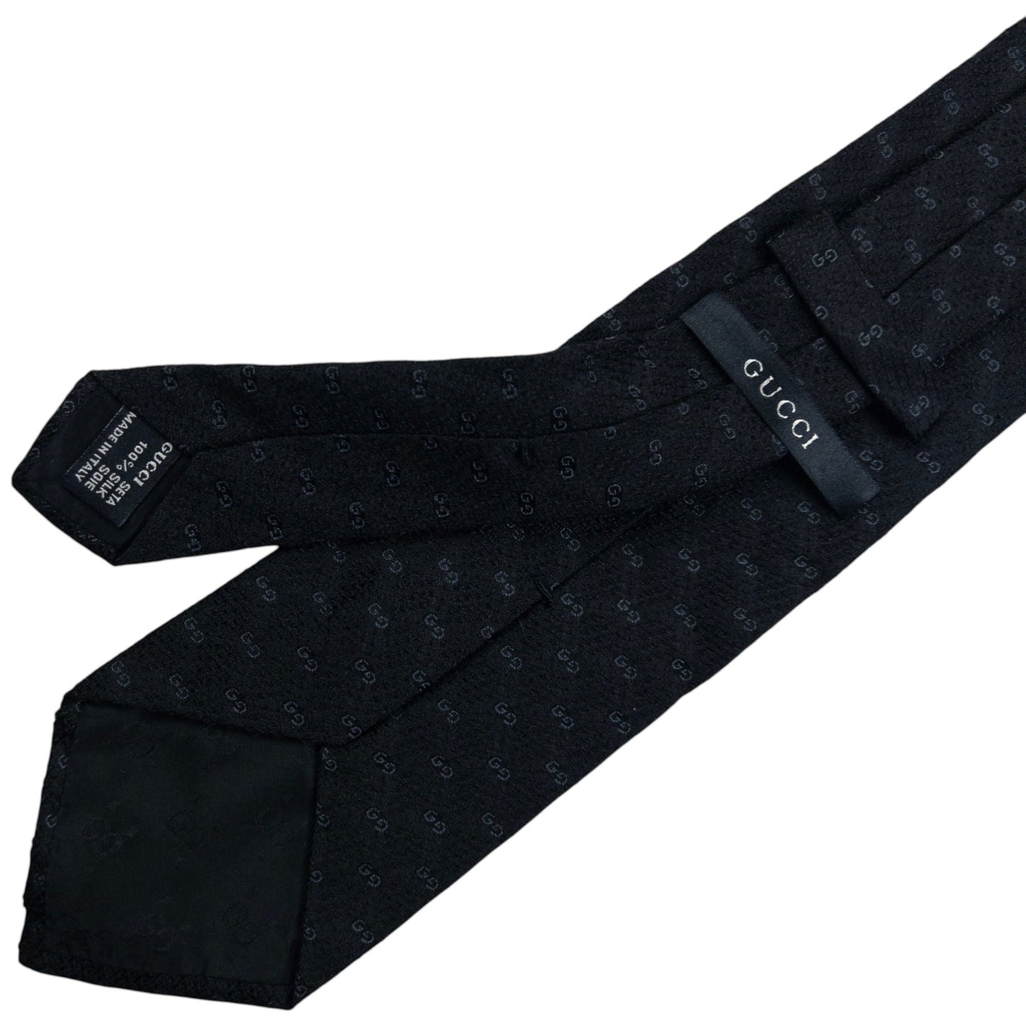 Vintage Gucci Monogram Silk Tie