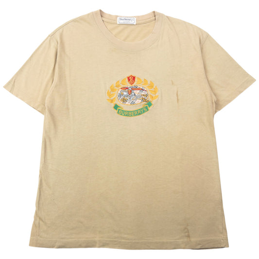 Vintage 90s Burberry Embroidered T Shirt Size L