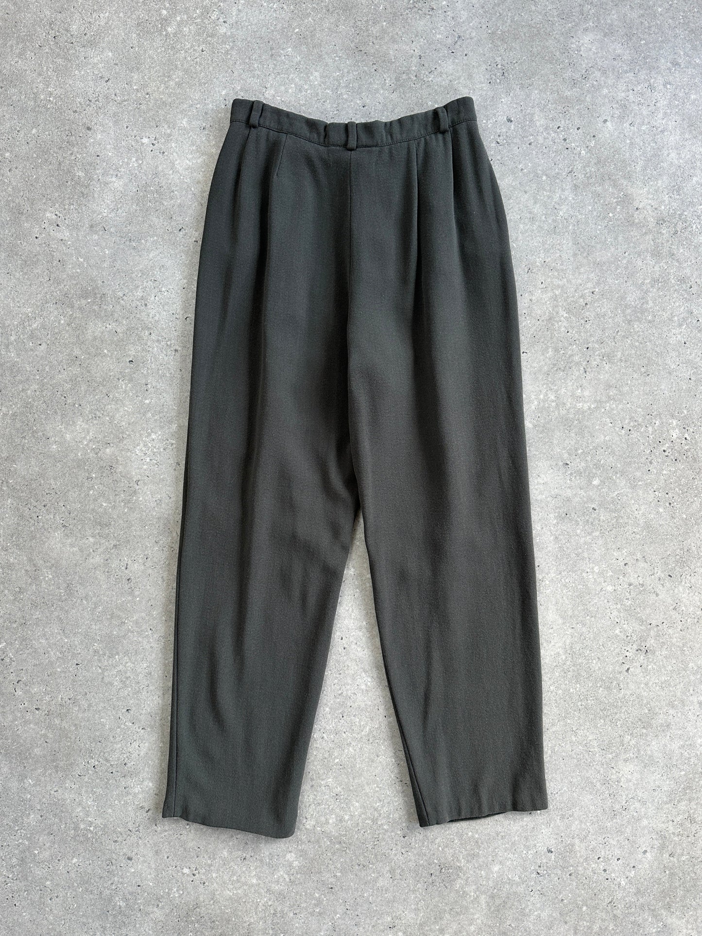 Emporio Armani High Waisted Straight Leg Trousers - W24