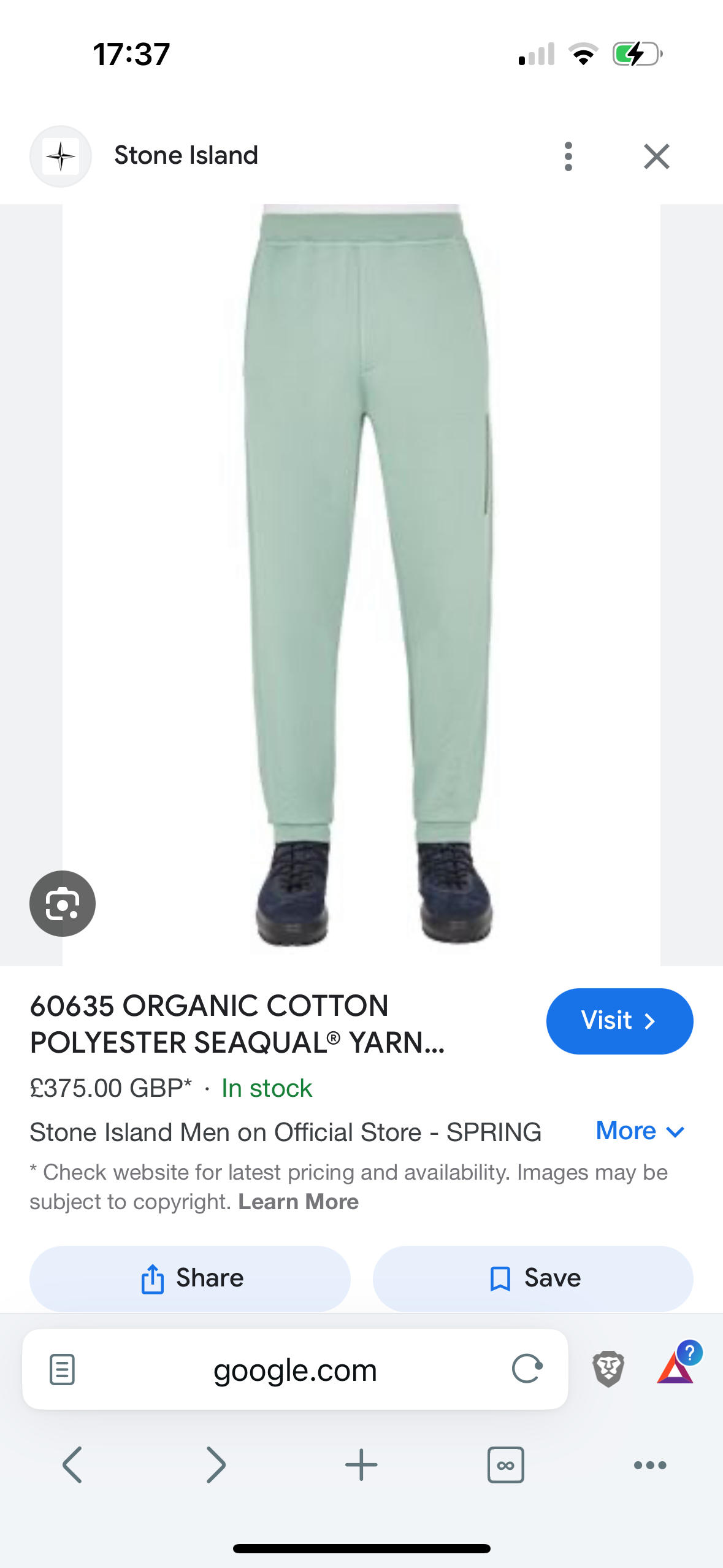 Stone Island AW22 Micrographic Spellout Logo Baby Blue Joggers - XL | Default Title, Blue
