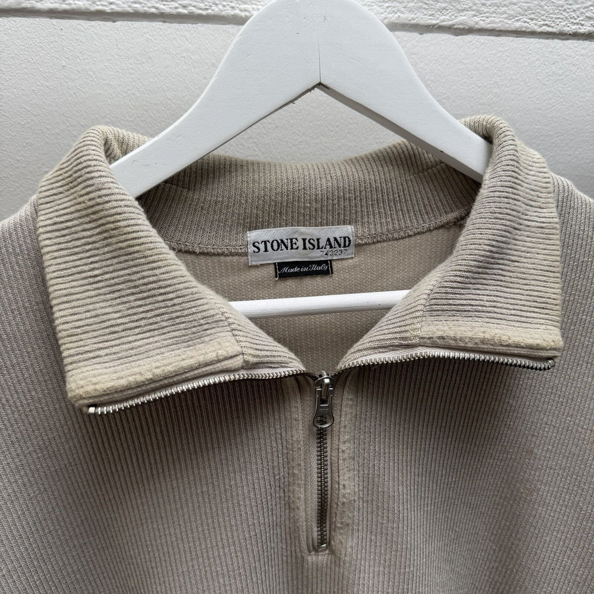 00’s Stone Island Quarter Zip Jumper (XXL) | XXL, Grey