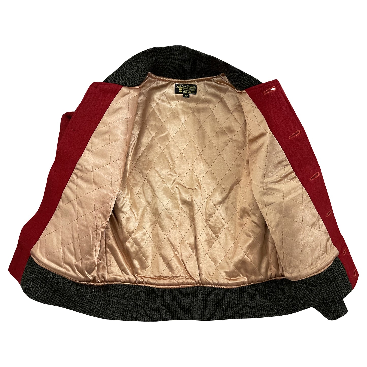 Style Eyes Wool Varsity Jacket - M | Medium, Red