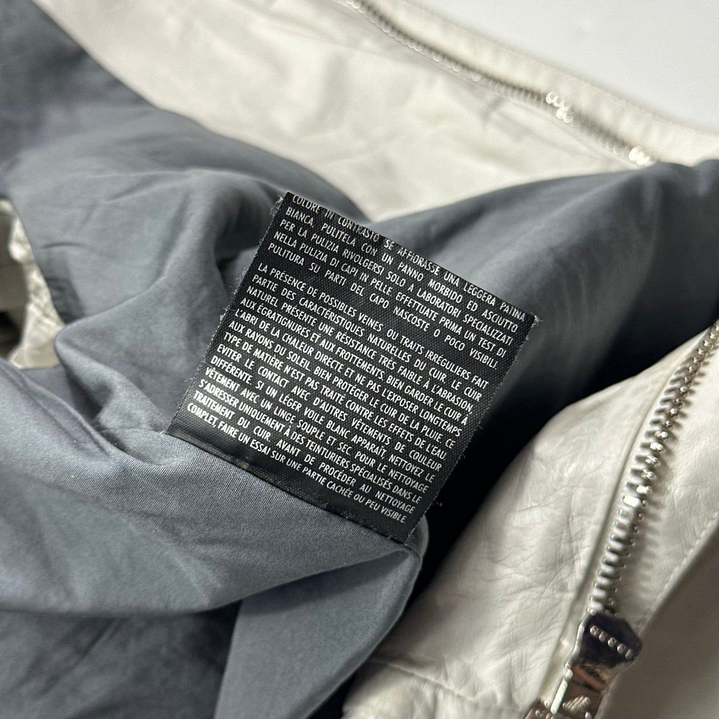 Gucci 2010 Nappa Leather Café Racer Perforated Panelled Biker Jacket - IT54 (L) | Default Title, White