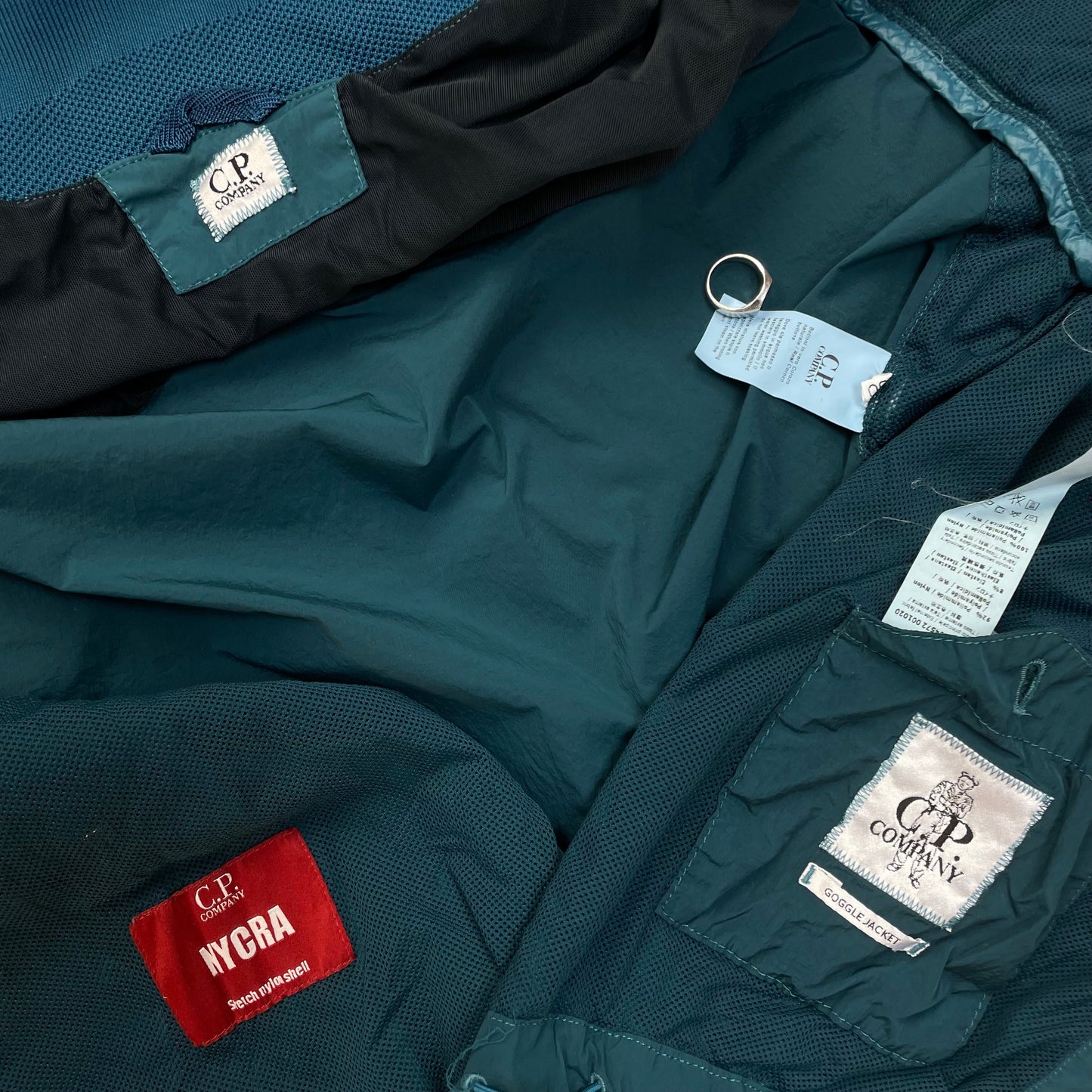 C.P. Company Blue Nycra Goggle Jacket | Medium, Blue