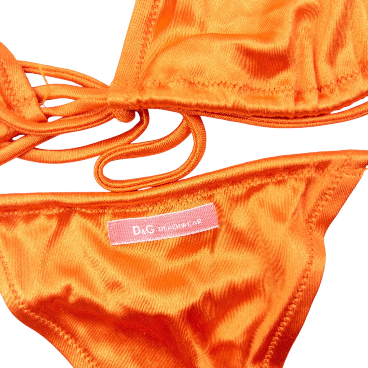 Vintage 2000s Dolce & Gabbana Beachwear Set Womens Size m | O/S, Orange