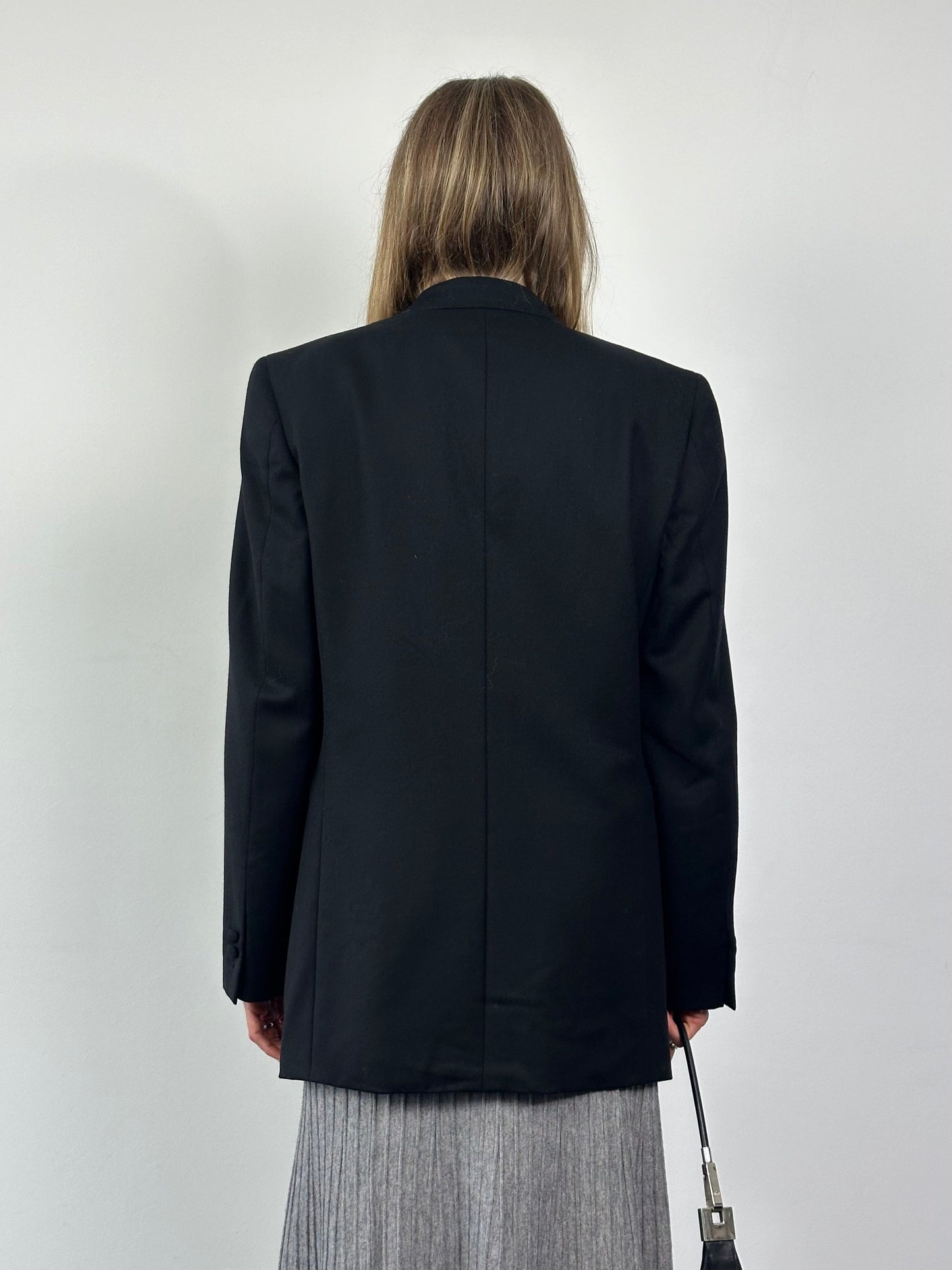 Christian Dior Monsieur 1990s Pure Brushed Wool Single Button Blazer - 40R/L