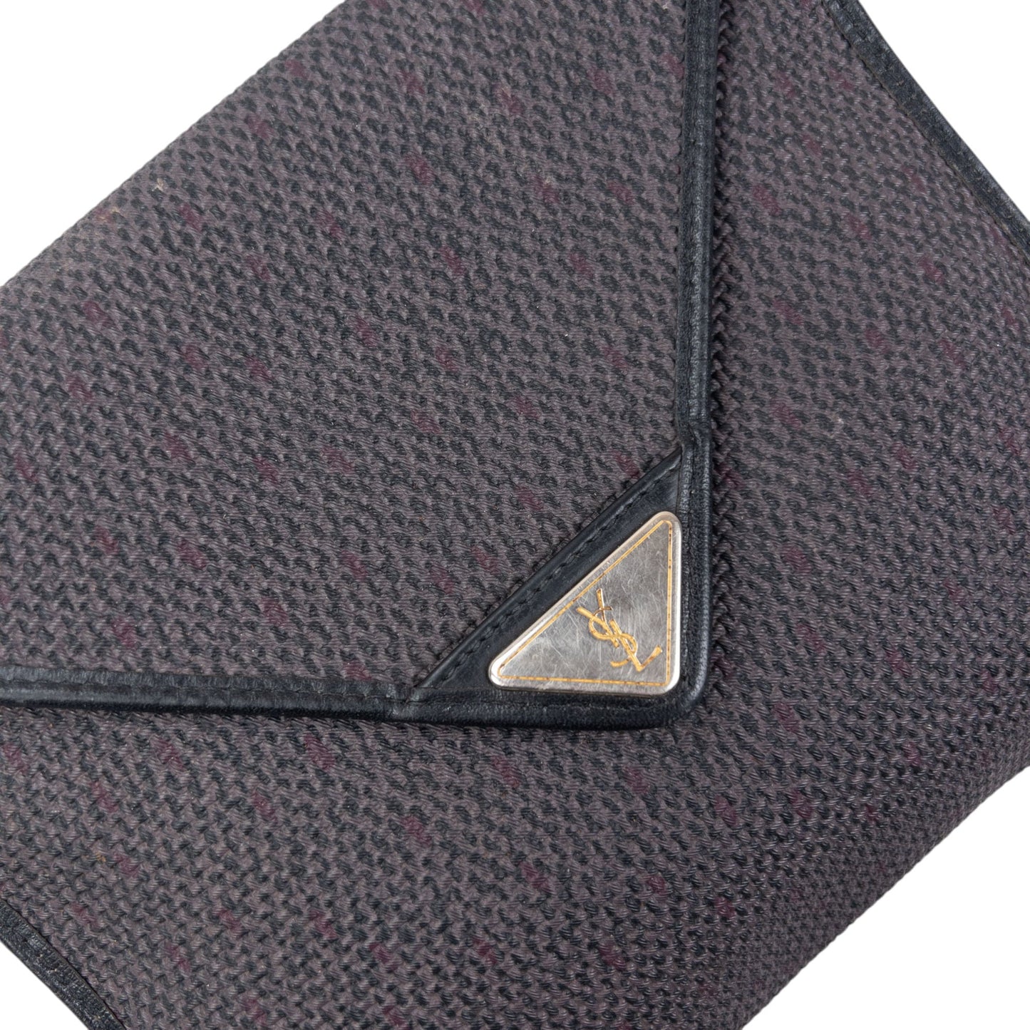 Vintage 80s YSL Yves Saint Laurent Woven Crossbody Bag | O/S, Black