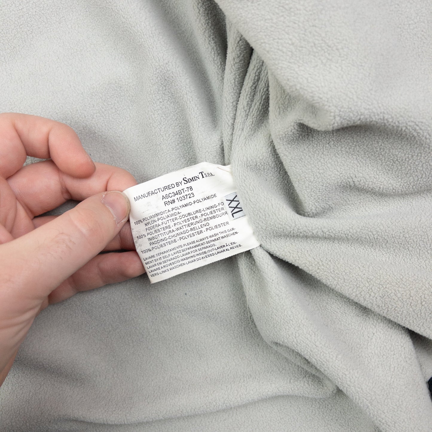 Vintage Armani Jeans Fleece Lined Jacket Size XXL