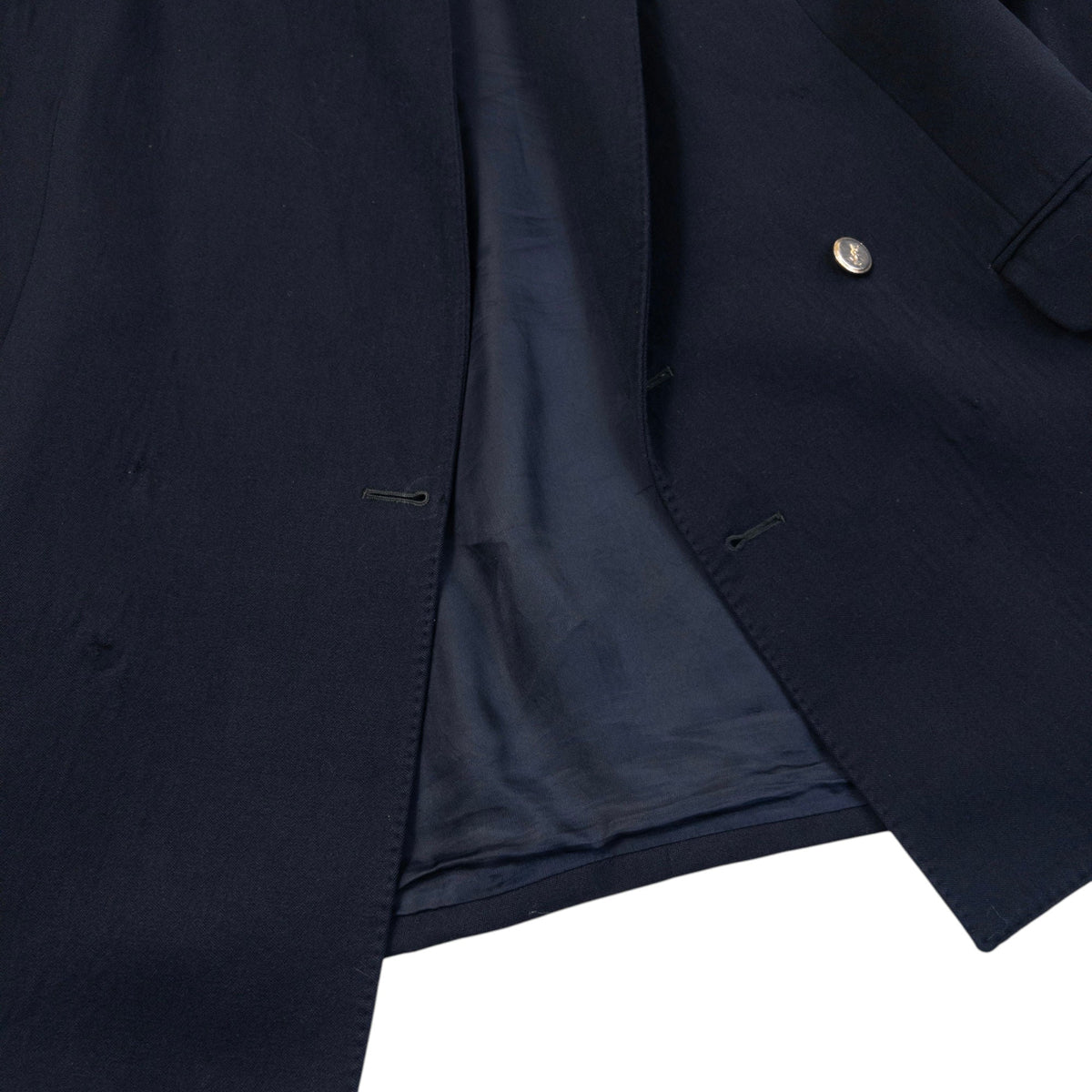 Vintage 80s YSL Yves Saint Laurent Blazer Jacket Womens Size XL | XL, Navy