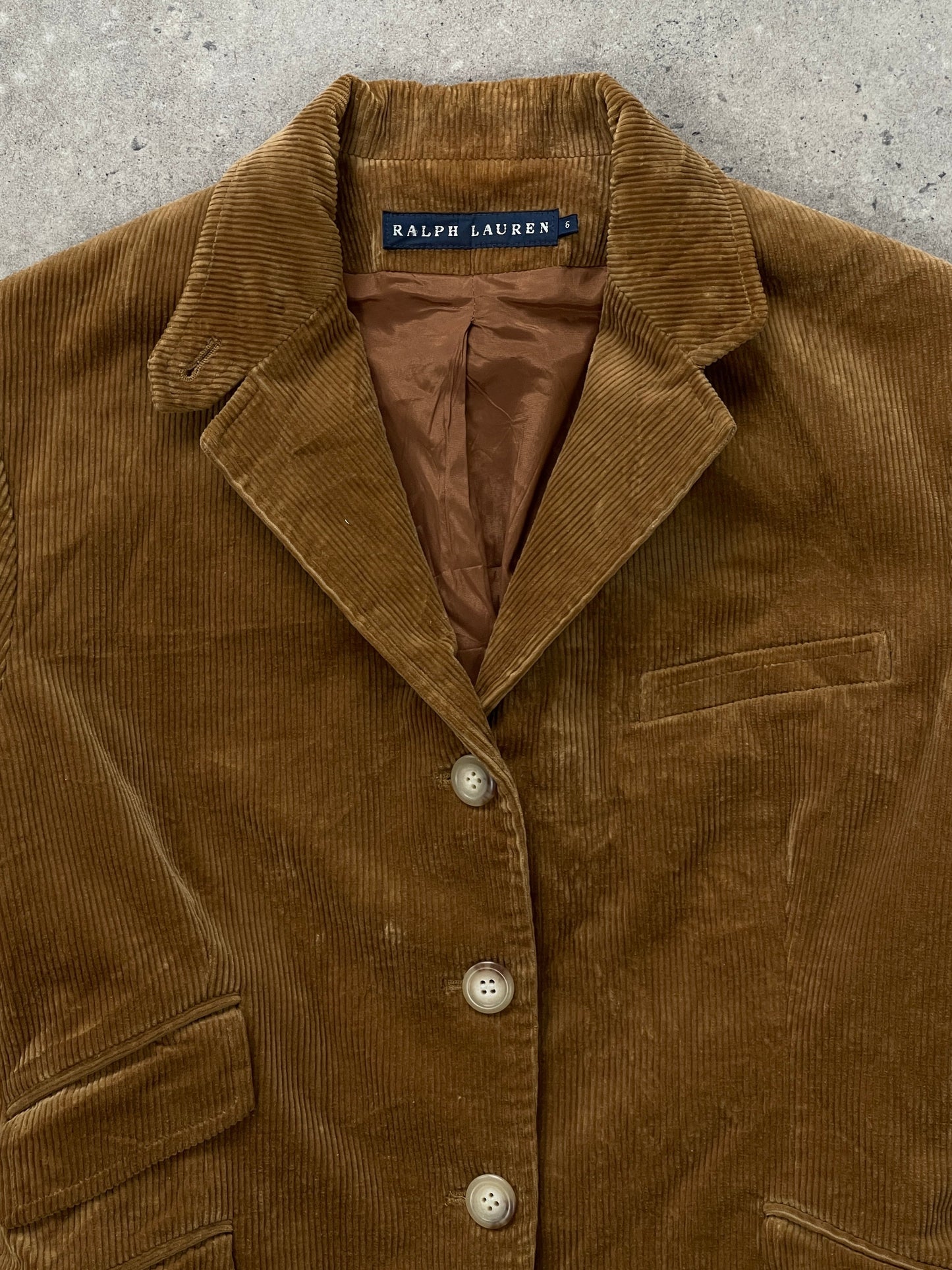 Ralph Lauren 2000s High Neck Corduroy Jacket - XS