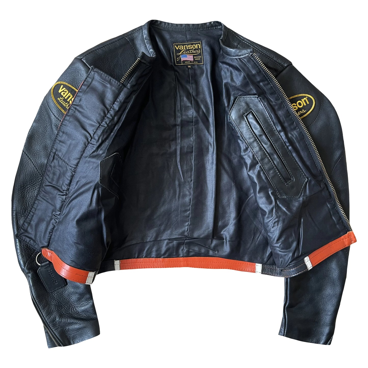Vanson Leathers Bart Motorcycle Racer Jacket - S
