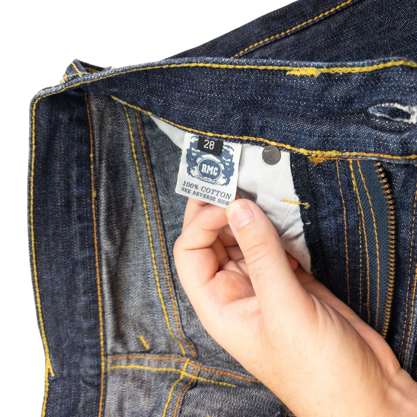 Vintage RMC Red Monkey Company X Mcdonalds Embroidered Denim Jeans Size W26