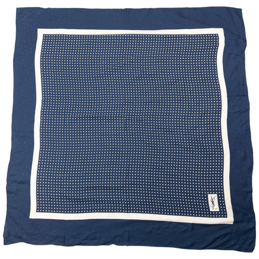 Vintage 80s YSL Yves Saint Laurent Polka Dot Silk Scarf | O/S, Multicoloured