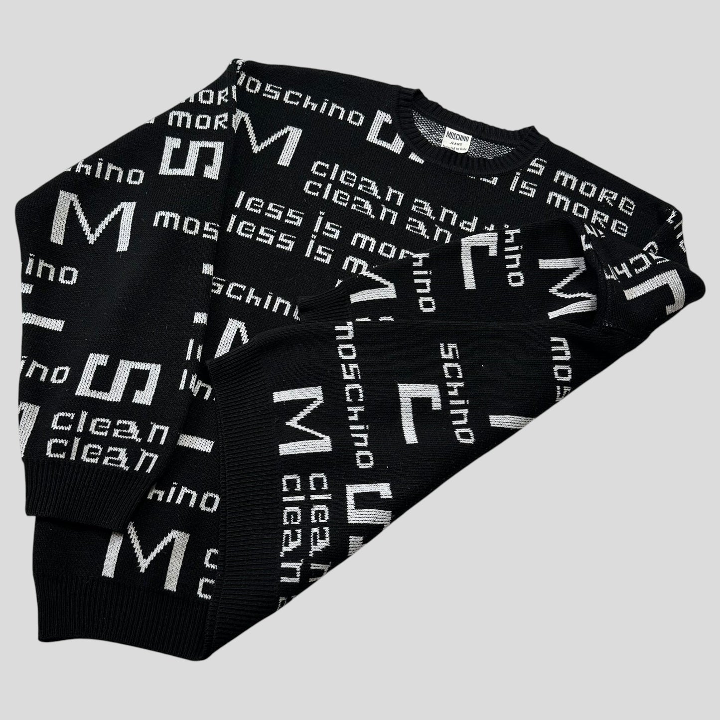Moschino Jeans 1999 Less Is More Knitted Sweater - M/L