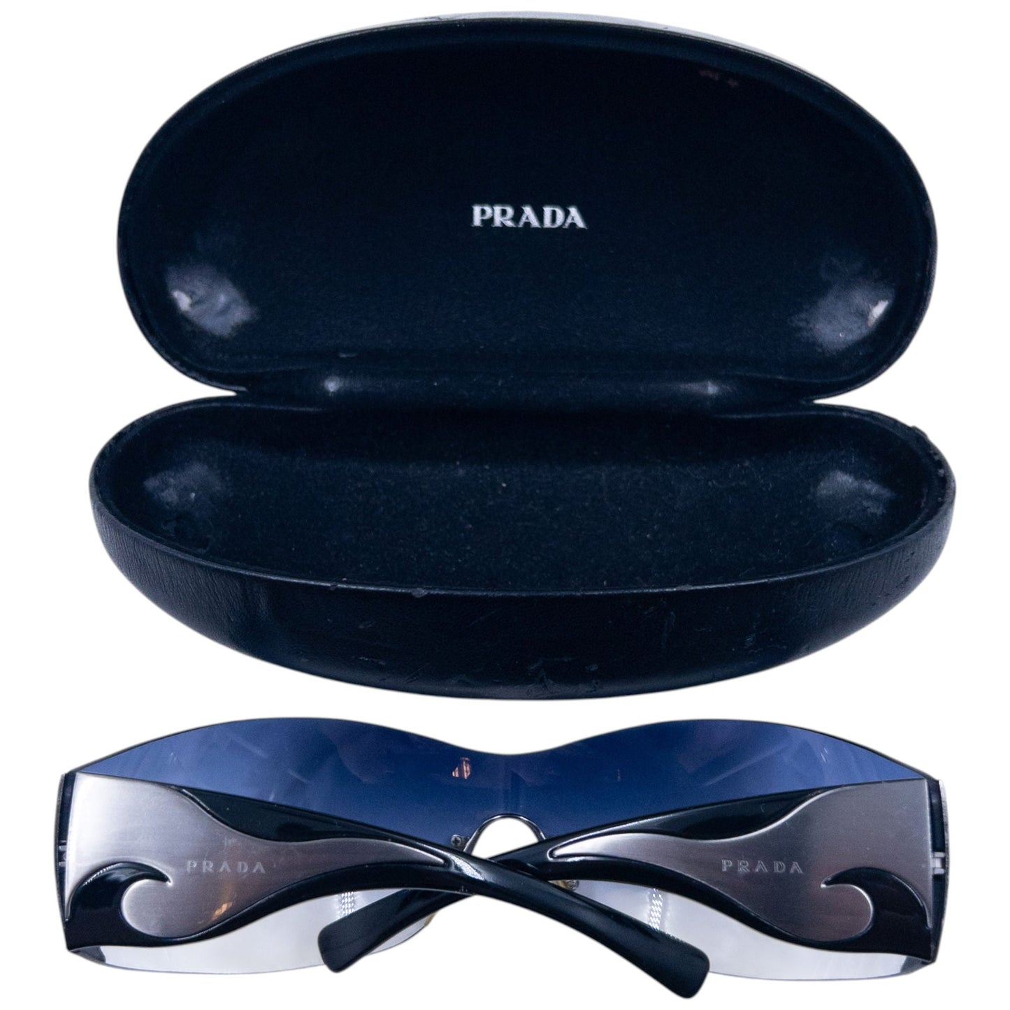 Vintage 2000s Prada Swirl Sunglasses | O/S, Multicoloured