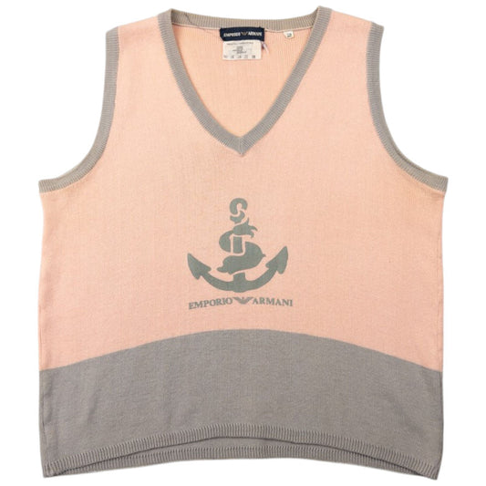Vintage Emporio Armani Cropped Sweater Vest Womens Size S