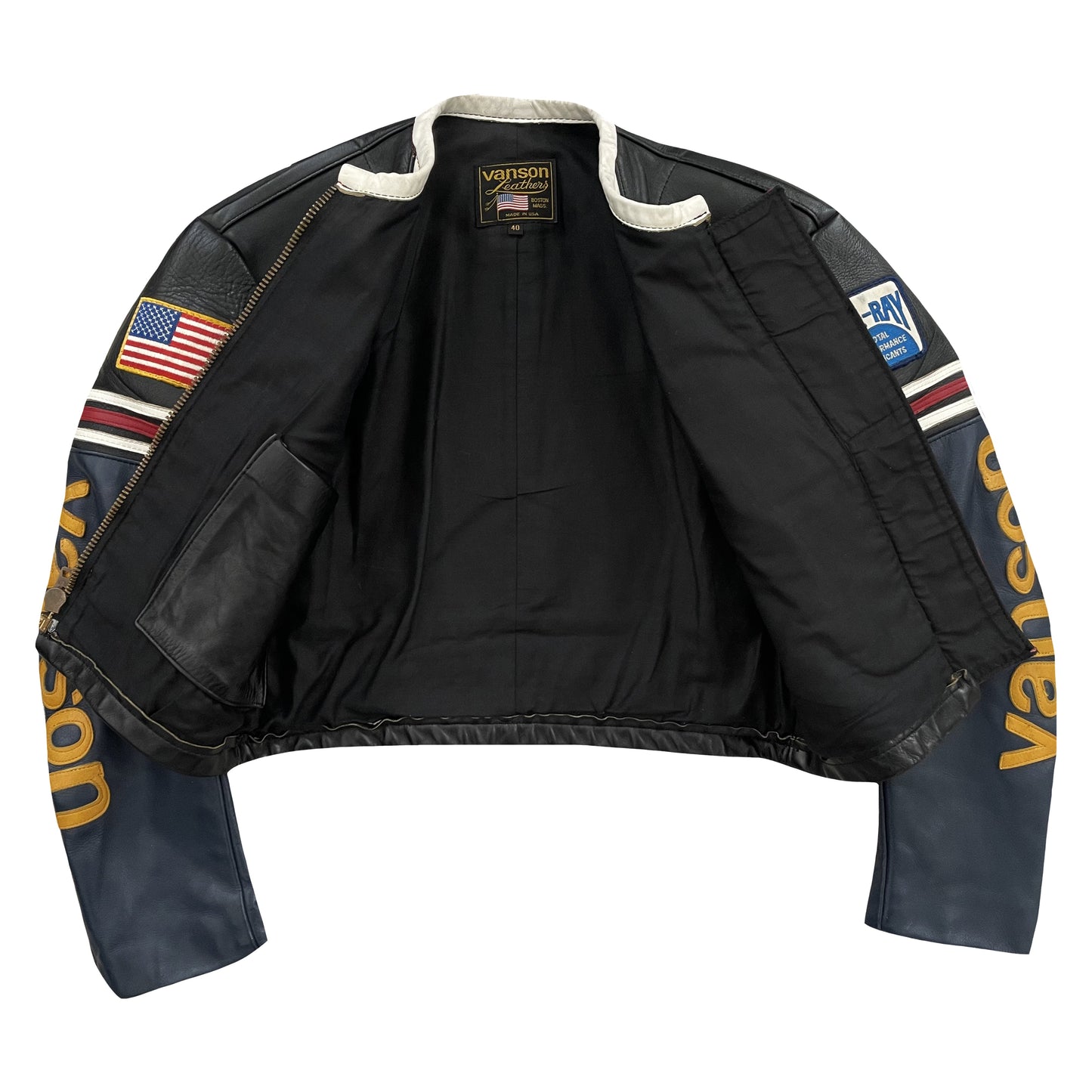 Vanson Leathers One Star Motorcycle Racer Jacket - M | Medium, Red