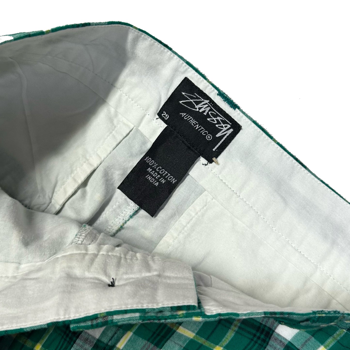 Stüssy Plaid Shorts In Green ( W29 )