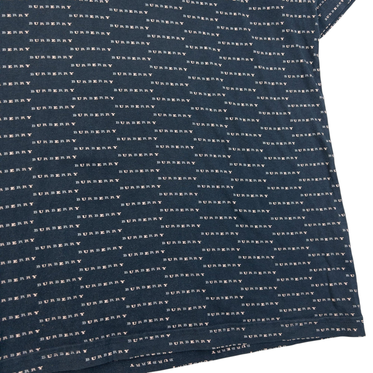 Vintage 2000s Burberry Monogram Polo Shirt Size L | Large, Navy