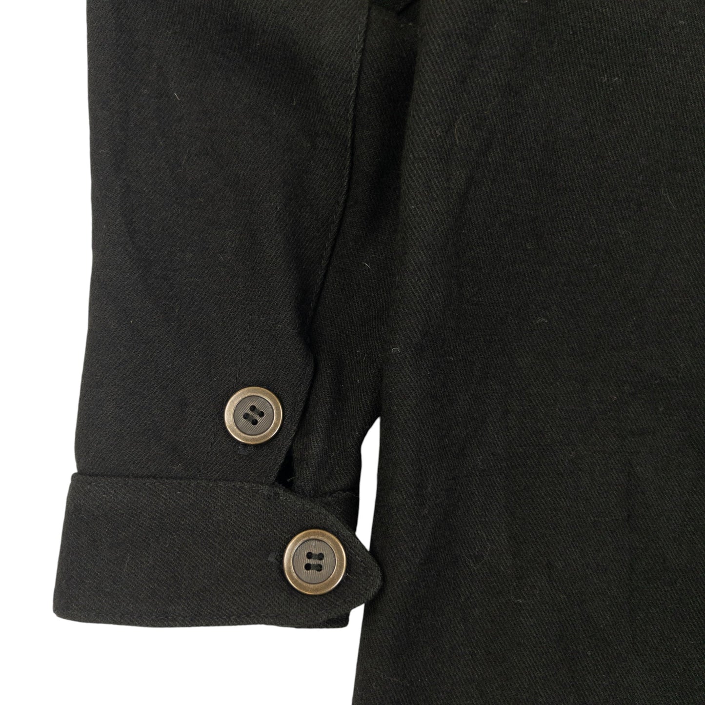 Vintage 2000s Yohji Yamamoto Half Button Longline Jacket Womens Size XL | XL, Black