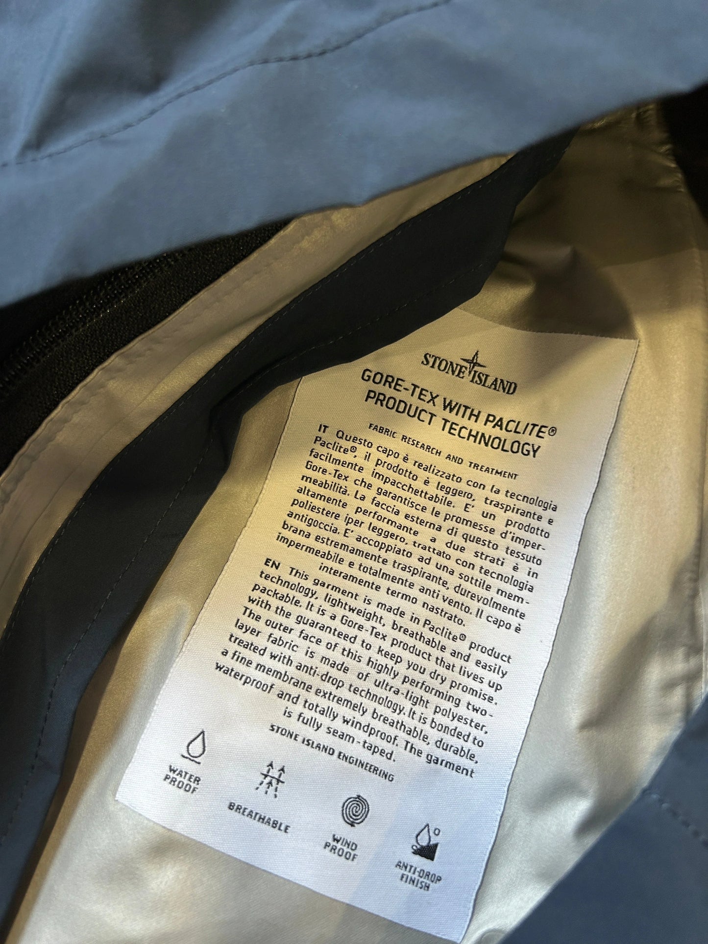 Stone Island Gore-Tex Paclite Jacket L