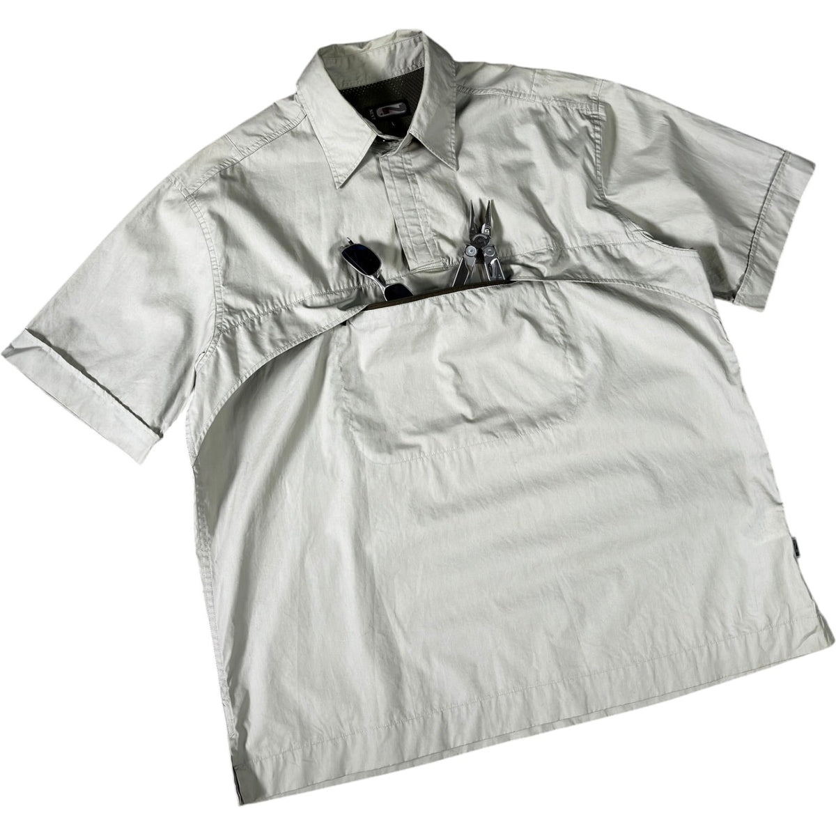 Next 00's Short Sleeve Utility Shirt L | Large, Sage