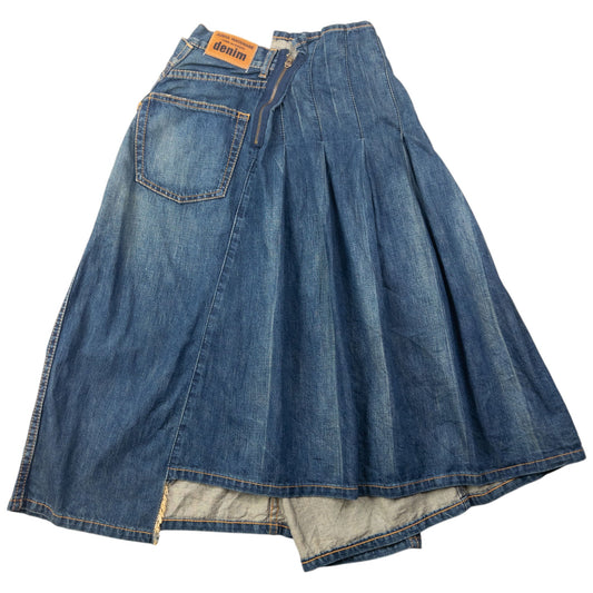 Junya Watanabe X Comme Des Garçons Denim Midi Skirt Womens Size S | Small, Blue