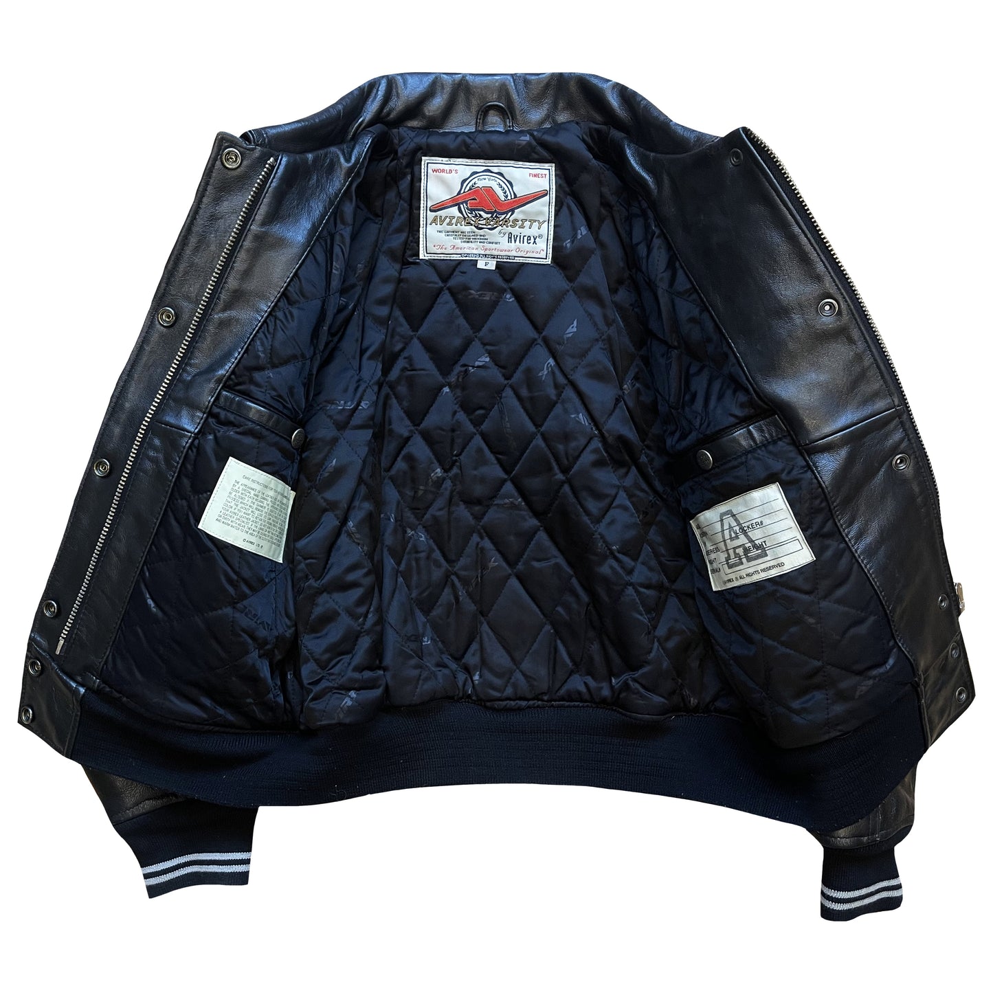 Avirex Leather Varsity Jacket - XS