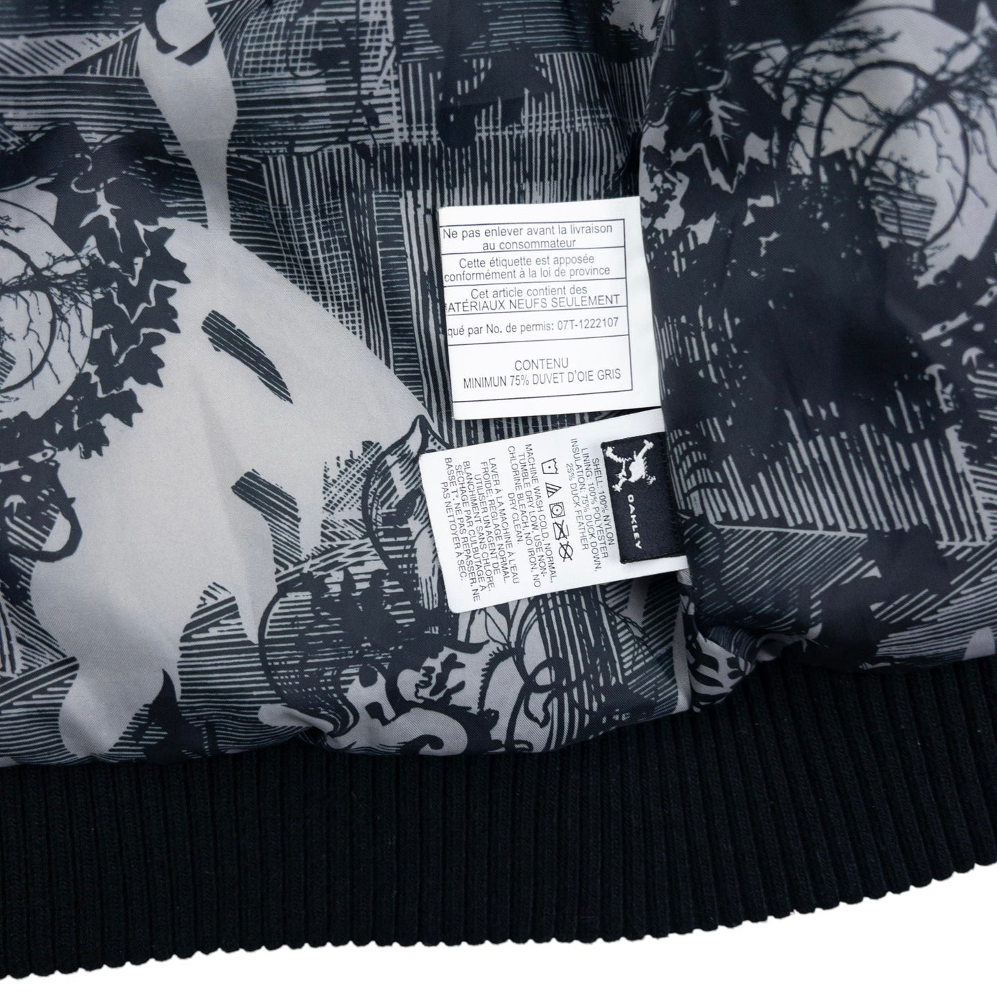 Vintage Oakley Zip Up Puffer Jacket Womens Size L