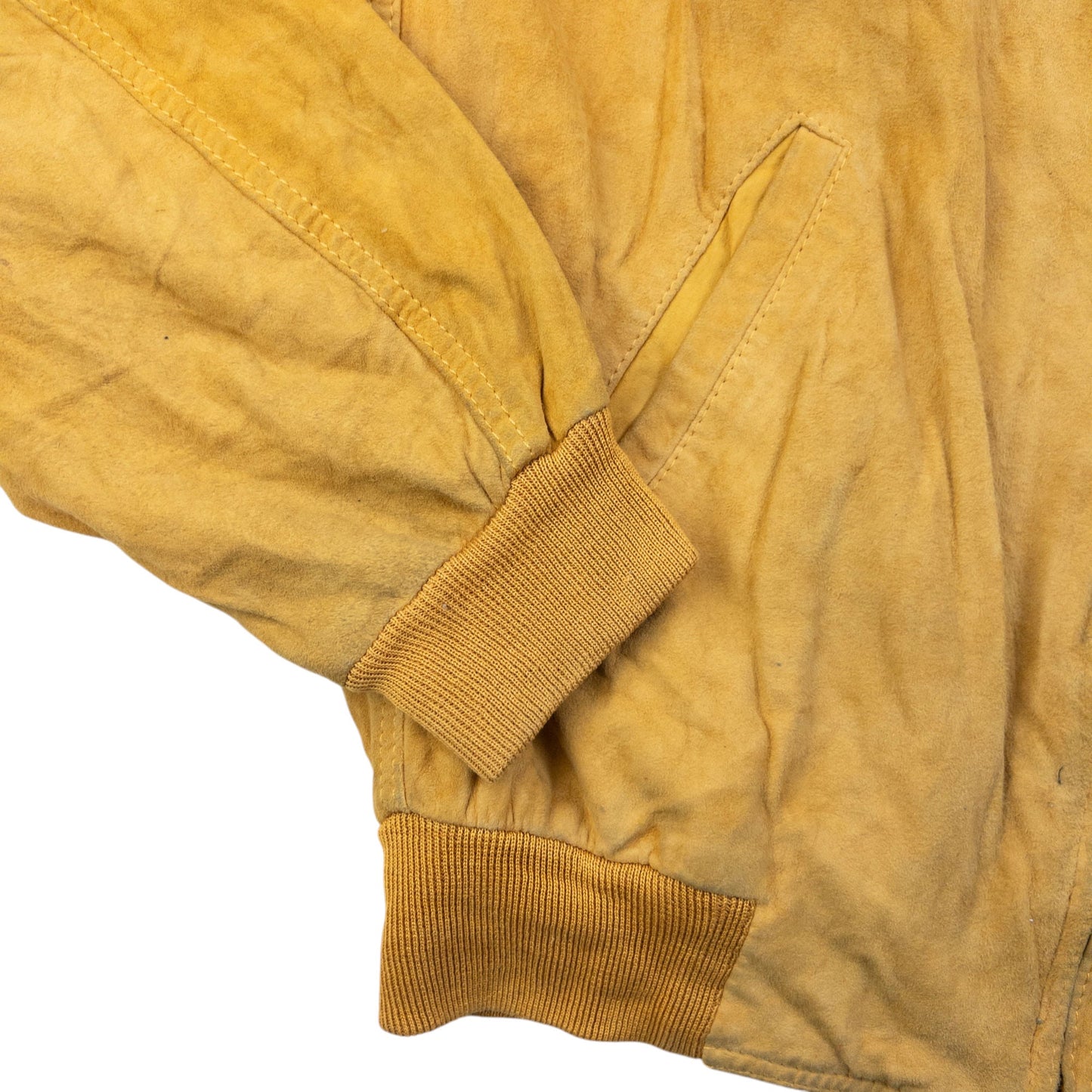 Vintage 90s Hugo Boss Zip Up Suede Bomber Jacket Size L | Large, Multicoloured