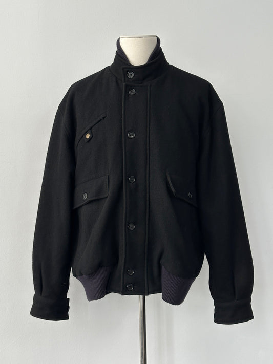 Vintage 1990s Wool Cashmere Bomber Jacket - XXL