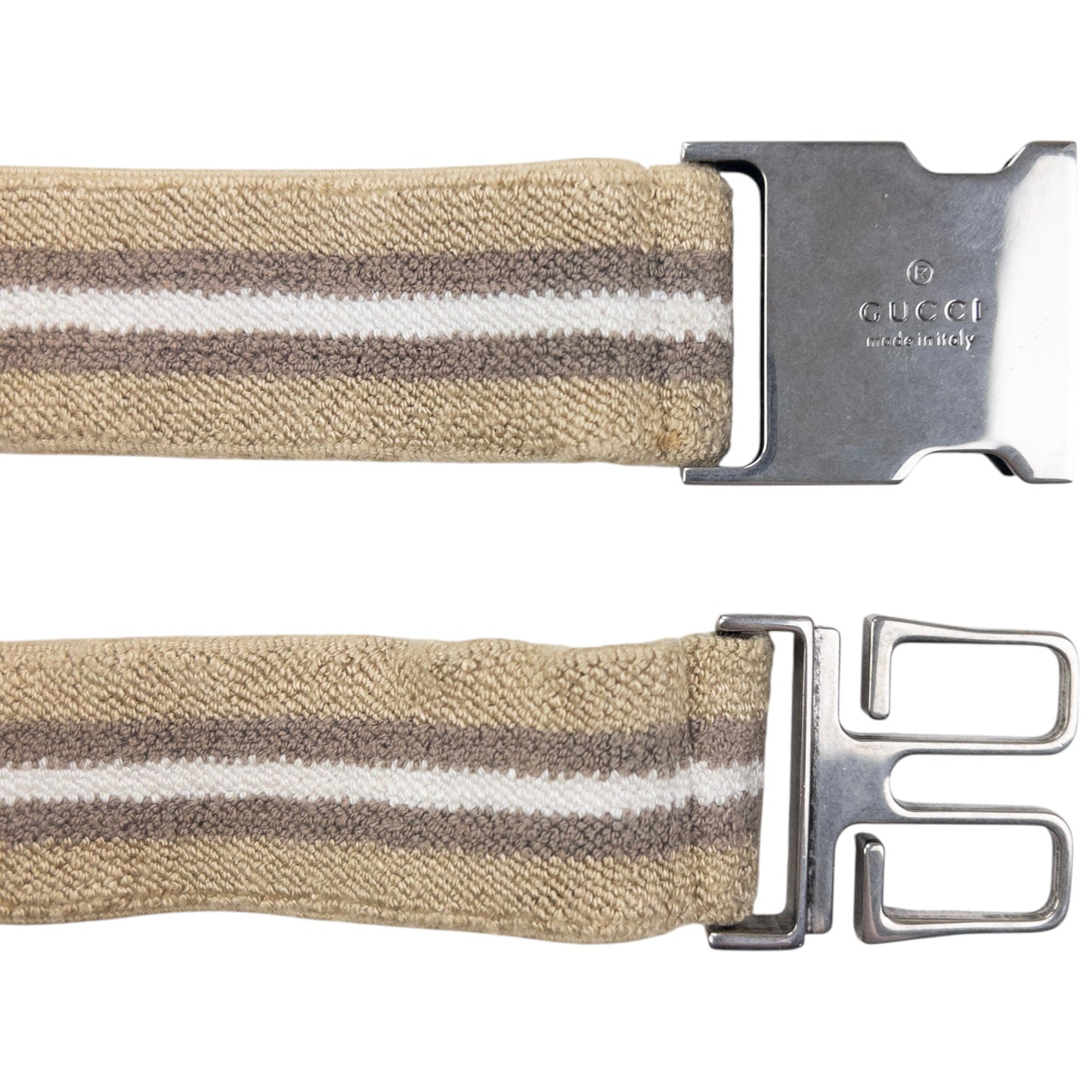 Vintage Gucci Striped Elastic Belt Size W34