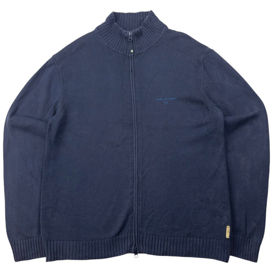 Vintage 2000s Armani Jeans Zip Up Jumper Size M