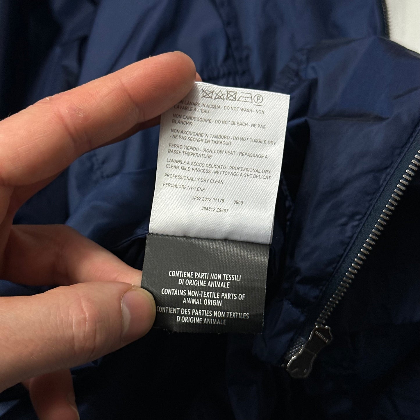Gucci 2012 Blue Stripe Seam Nylon Shimmer Jacket - IT50 (M/L) | Default Title, Blue