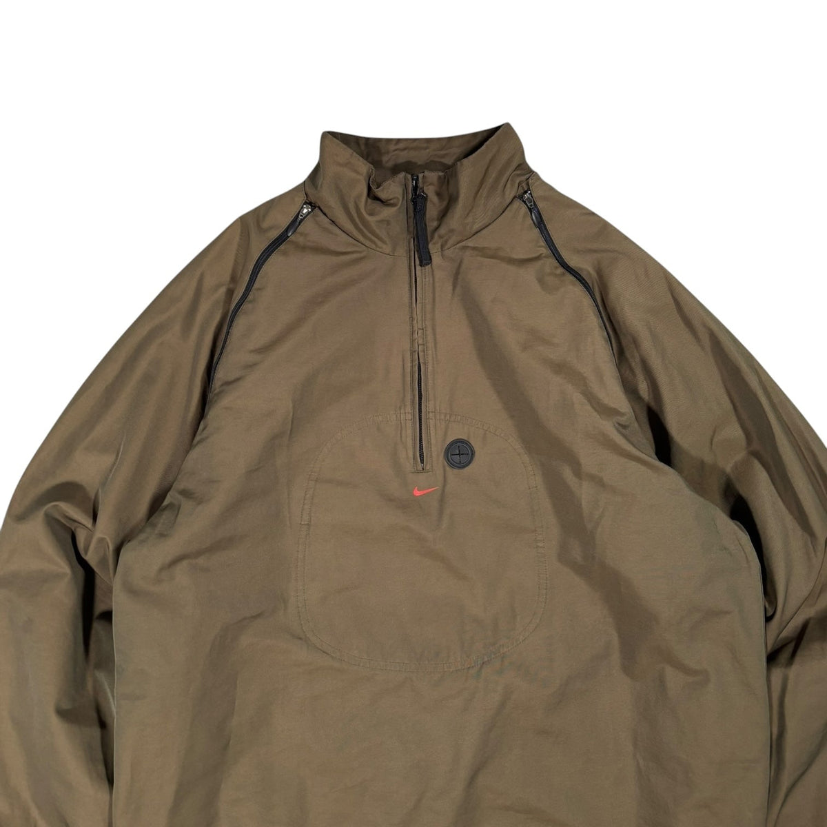 Nike 2003 2in1 Khaki Convertible MP3 Jacket S | Small, Khaki