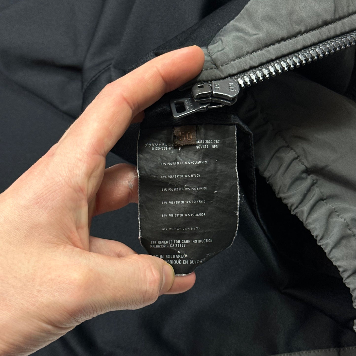 Prada Sport 2009 Soft Metallic Polyester Harrington Jacket - IT50 (M)