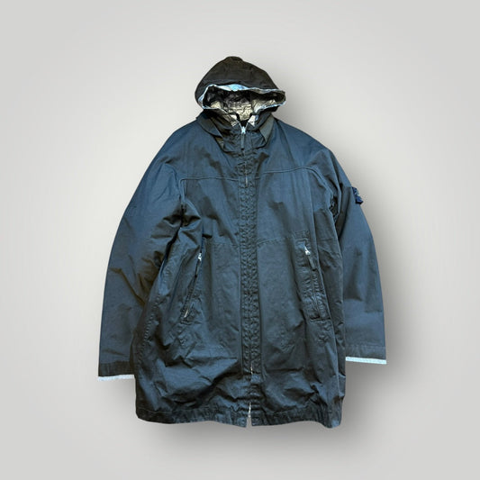 Stone Island AW/2003 Raso Gommato Metallic Cover Reversible "Spaceman" Parka XL
