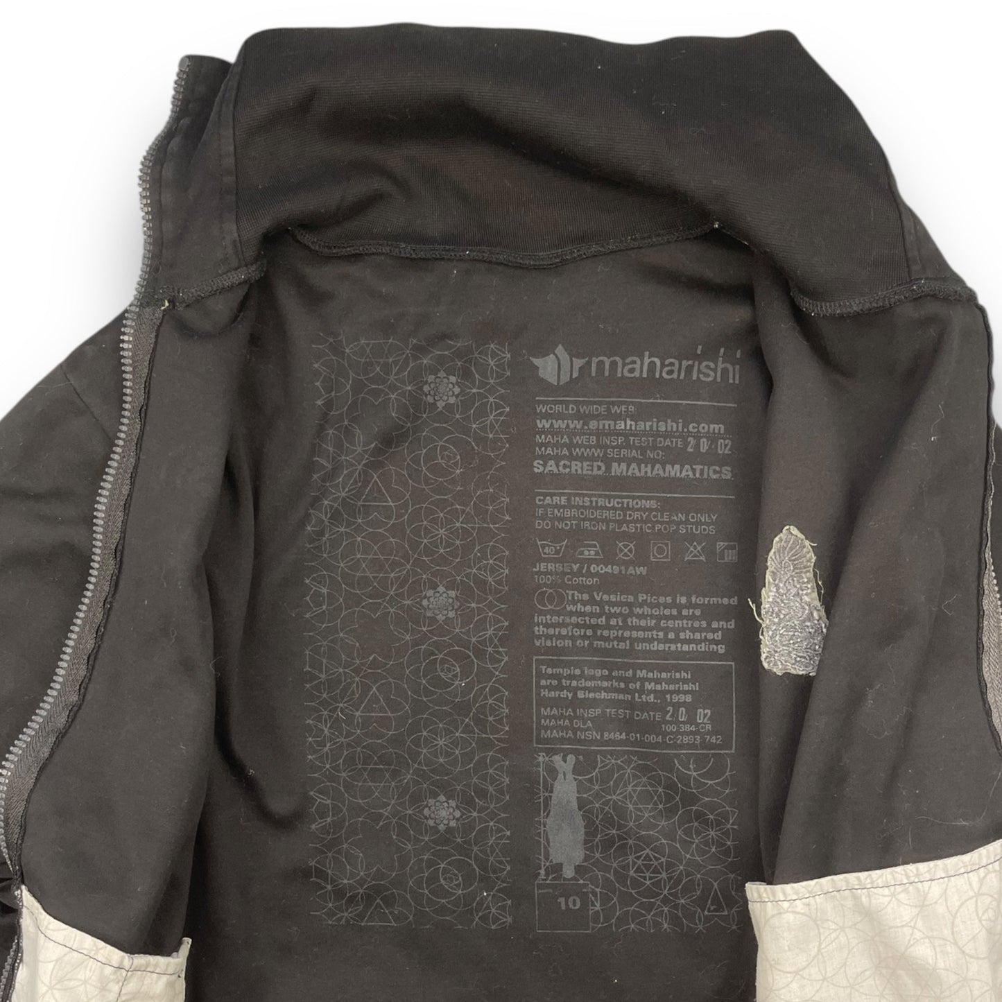 Maharishi Off Centre Zip Jumper (S) | Default Title, Black
