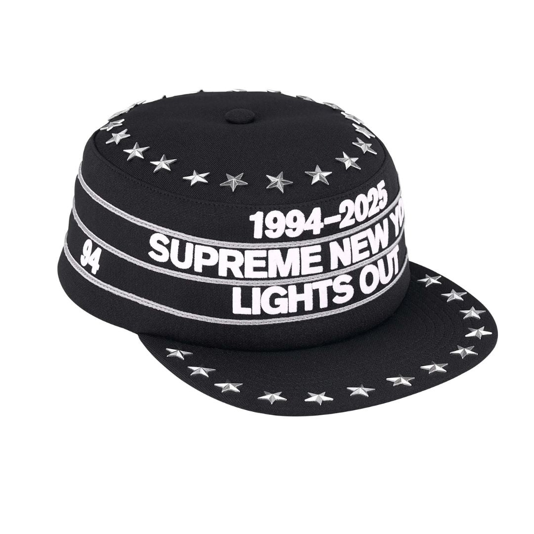 Supreme Stars Studded Pillbox Hat Blue SUPREME STARS STUDDED