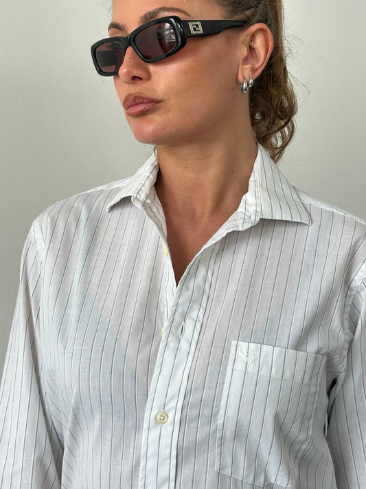 Christian Dior 1990s Cotton Striped Shirt - M