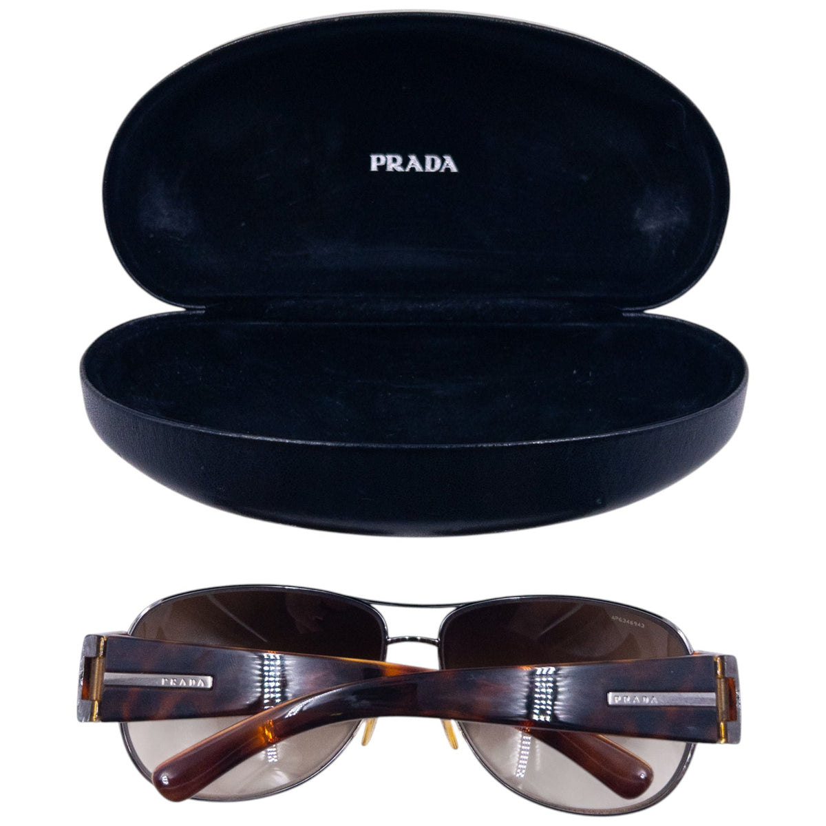 Vintage 2000s Prada Tortoise Shell Sunglasses | O/S, Brown