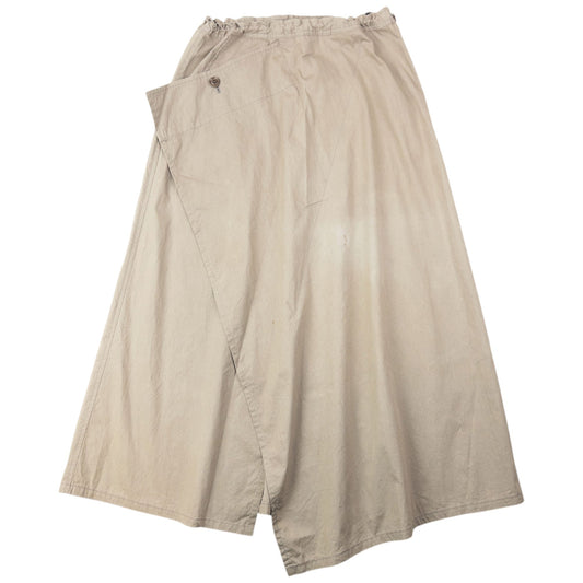 Vintage 2000s Yohji Yamamoto Asymmetric Skirt Womens Size M | Medium, Beige