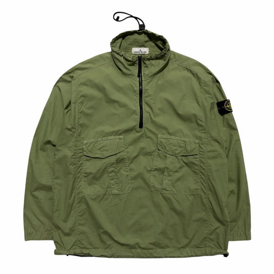 Stone Island Green Pullover Smock Jacket | Large, Green