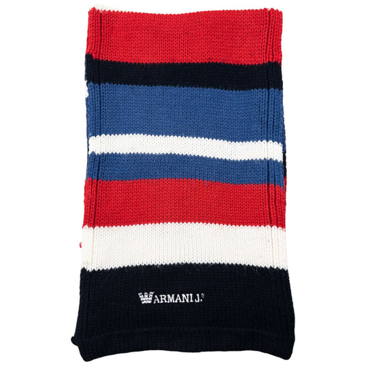 Vintage Armani Jeans Striped Knit Scarf