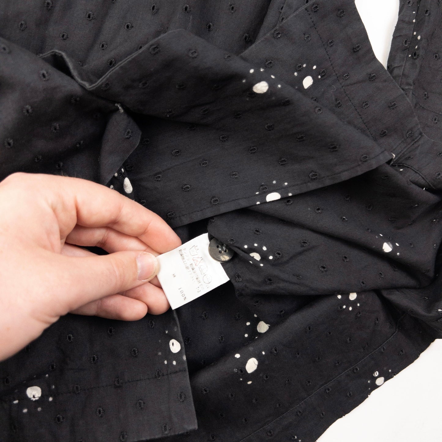 Vintage Issey Miyake PERMANENTE Long Sleeve Button Up Shirt Size L